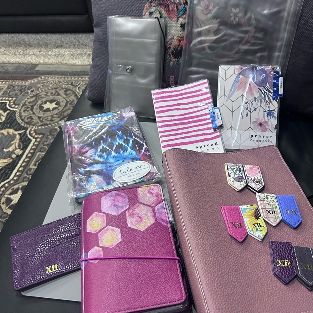 Tula XII Purple and Pink Large Planner Set with Accessories